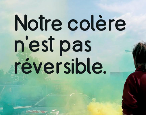 LIVRE "Notre colère n'est pas réversible"